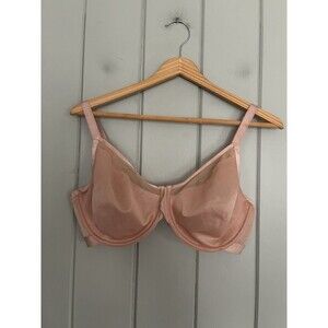 Soma Unbelievable Lift Perfect Coverage Mesh Underwire Bra 38DD Beige